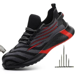 Chaussures de sécurité anti perforation pour hommes, baskets de travail légères et respirantes, indestructibles 