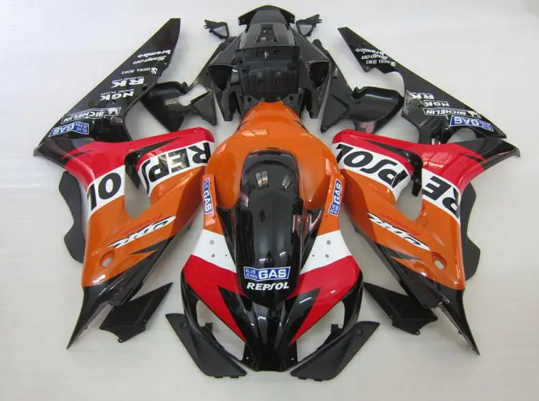 Топ(литье под давлением) ABS полный обтекатель комплект Подходит для Honda CBR1000RR 06 07 2006 2007 1000RR Обтекатели набор на заказ Repsol