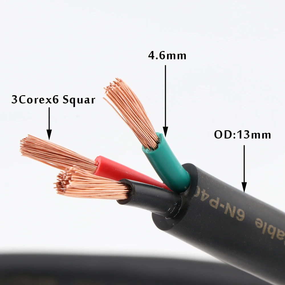 Кабель питания HIFI D508 ACROLINK 6N-P4030 для самостоятельной сборки, шнур питания, линия видеопитания