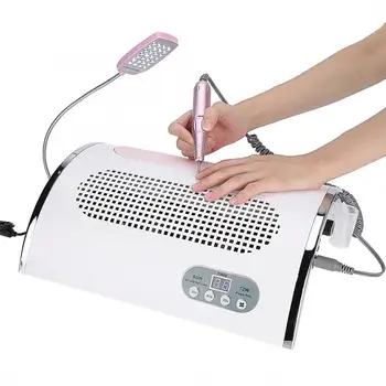 

Nail Drill Multi-functional Electric Fan Manicure Machine Tools Nail Art Dust Suction Collector UV LED Light For Manicure Salon