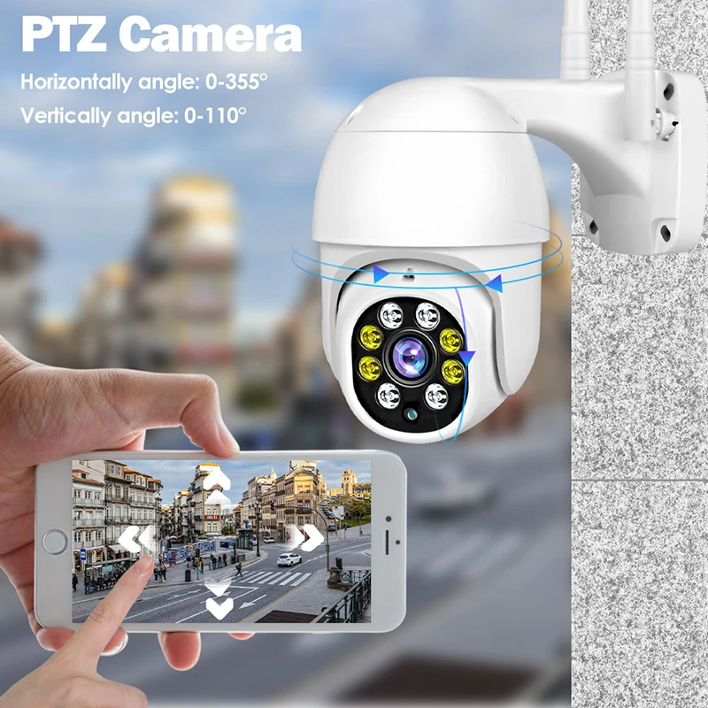 IeGeek 2K Telecamera Wi-Fi Esterno Senza Fili Con Pannello Solare, 360 - Foto 12