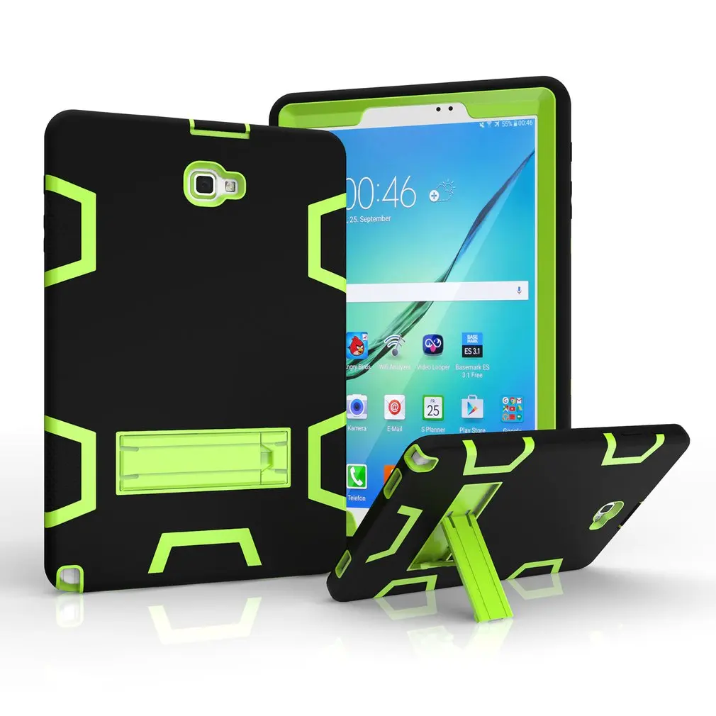 

Tablet Computer Silicone Protective Case Cover For Samsung Tab A 10.1" P580 Rubber Stand