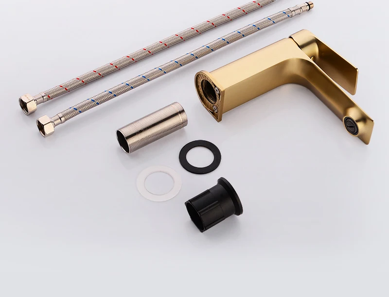 Brass brushed gold Kitchen Faucet Extension Hot and Cold Water Kitchen Faucets Mixer Tap Sink Bar Sink Basin Faucets (24)