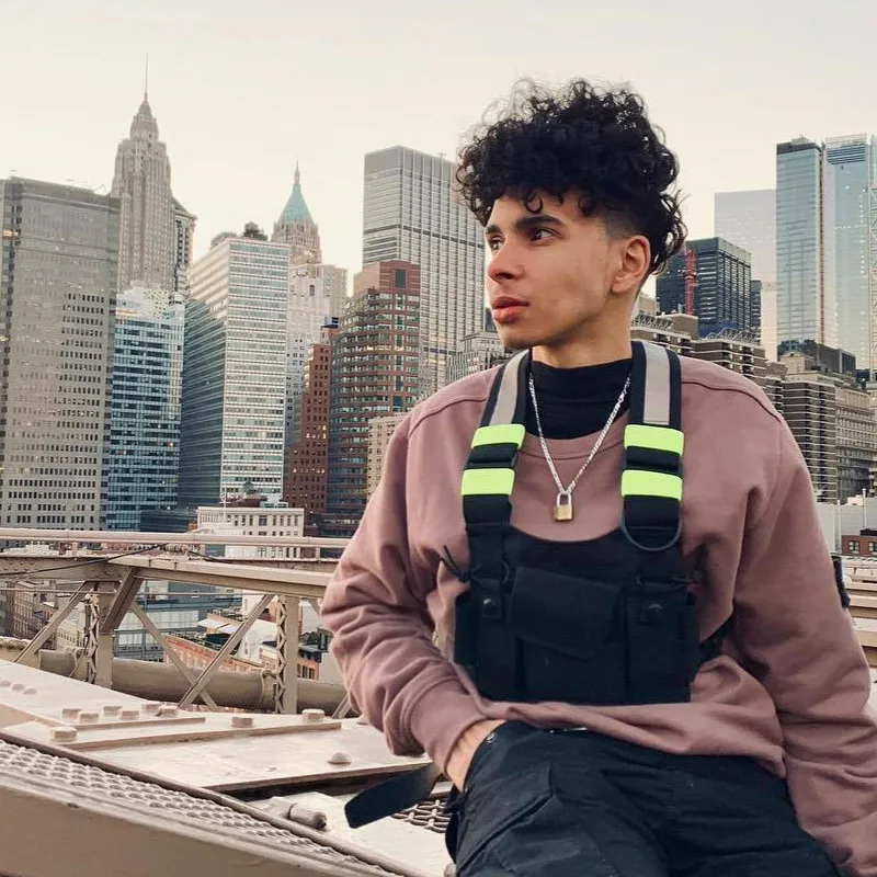 Мужская тактическая нагрудная сумка забавная уличная в стиле хип-хоп