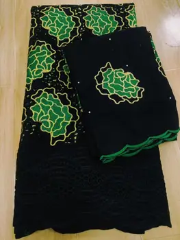 

BLACK lace fabric swiss voile lace voile suisses africain coton 2020 dry lace fabrics high quality dubai fabric for dress 7yard
