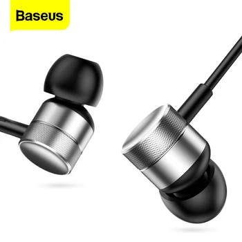 

Baseus H04 Wired Earphone For Phone Stereo Headset Jack 3.5mm In-Ear Earphone With Mic Earbuds Earpiece Fone De Ouvido kulakl k