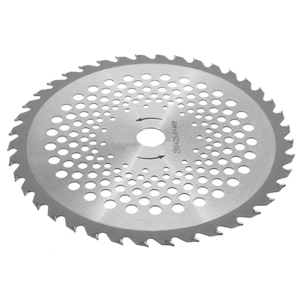 25.4mm Carbide Tip Blade Brush Cutter Blade Circular Saw Blade Rotary 10'' 40 Teeth Bore Dia for Brush Cutter Trimmer
