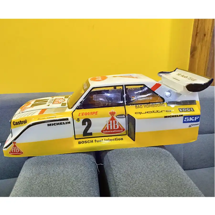 Team C Quattro S1 Spielzeug Modell Rally Klar Körper Shell Mit Aufkleber Für 1/10 Skala Rc Drift Auto Hpi Hsp tamiya YOKOMO Auf-Straße Autos