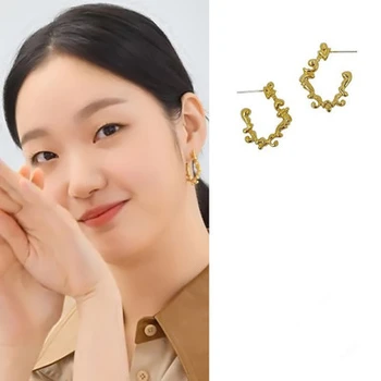 

Kim Go Eun The eternal monarch of Korean Drama Star same style Jin Gaoyin Zheng Taiyi Retro Earrings