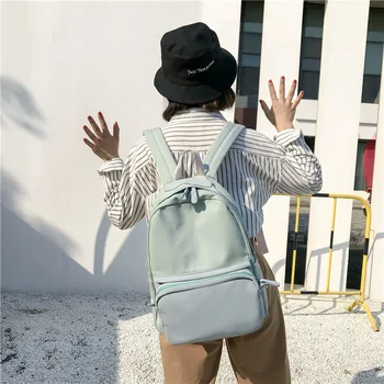 

Hipster Ins Ultra-Fire Backpack Female Korean Harajuku Ulzzang High School xue sheng chao Canvas Defining a Backpack