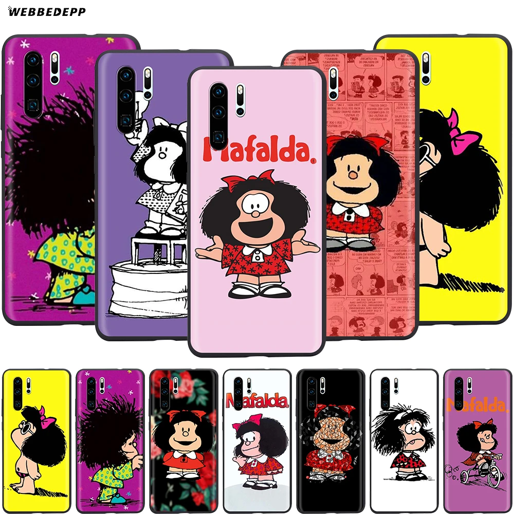 Webbedepp Mafalda красивый чехол для Huawei P8 P9 P10 P20 P30 Lite Pro P Smart Z 2019 Mini | Мобильные телефоны и