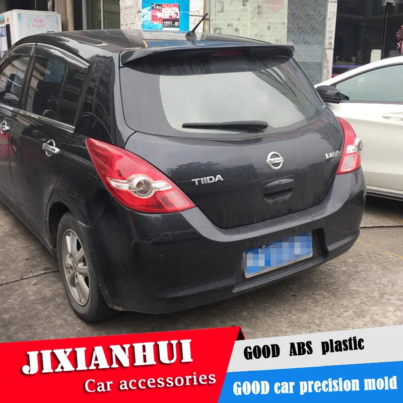 Для Versa спойлер 2006 2010 Nissan Tiida YCK ABS пластик Материал заднее крыло автомобиля Цвет