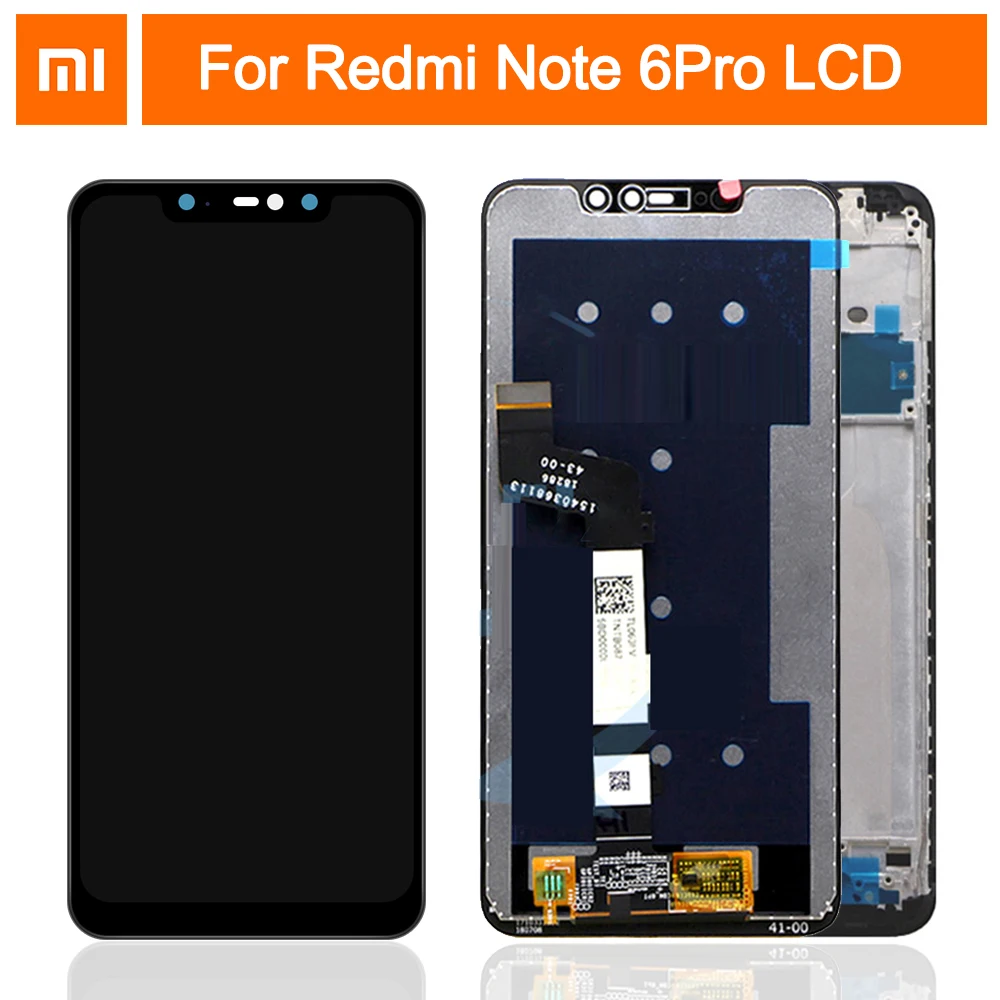 Качество AAA для Xiaomi Redmi Note 6 Pro ЖК-дисплей с рамкой сенсорный экран дигитайзер ЖК для Redmi Note6 Pro сборка