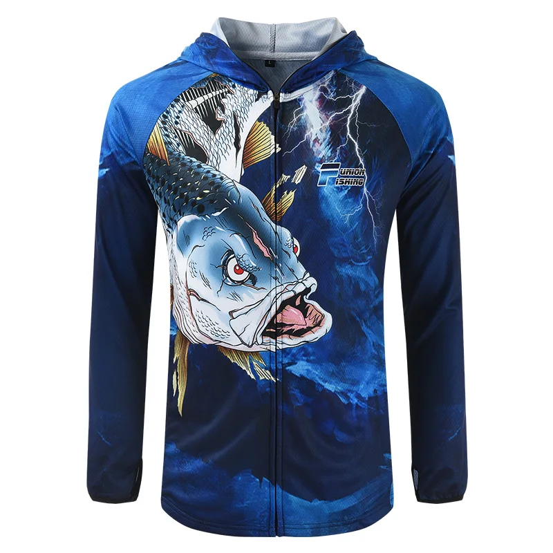 Новая Осенняя мужская одежда для рыбалки с защитой от ультрафиолета рыболовные рубашки с капюшоном летняя дышащая одежда 3 вида стилей M-4XL