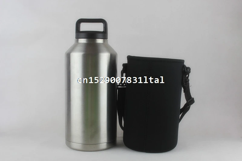 5 шт. 18/36/64 Oz бутылки с водой для питевых чашек чайник держатель для напитков с длинными рукавами неопреновый кулер крышка переноска Обёрточная бумага