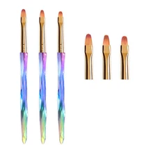3 шт./компл. ручной Nail Art кисти мягкие головы картины начинающих салонного маникюра рисунок пером долговечного акрилового блеск ручка "сделай сам"