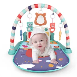 Tapis de jeu éducatif pour bébés de 0 à 12 mois, Puzzle rampant, tapis de musique pour nouveau nés, activité et gymnastique pour enfants filles 