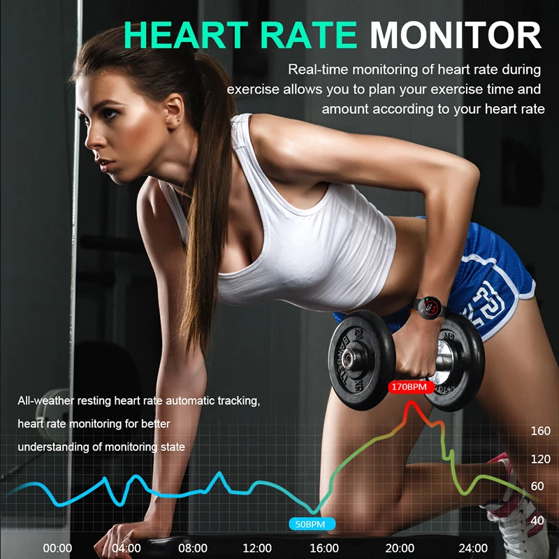  LYKRY M31 Smart Watch Full Screen Touch IP67 Waterproof Multiple Sports Mode Bracelet Heart rate Bl - 4000035960032