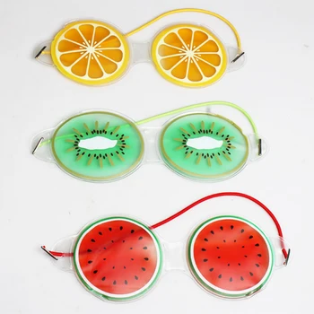 Cartoon Fruit Ice Compress Eye Mask Soft Blindfold Relieve Fatigue Eye Covers Travel Cosmetic Gel Sleep Eyeshade Eye Patches 1