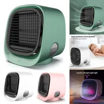 

Air conditioner fan purifier humidifier desktop fan 3-speed mini portable air cooler ultra-quiet humidification mist fan