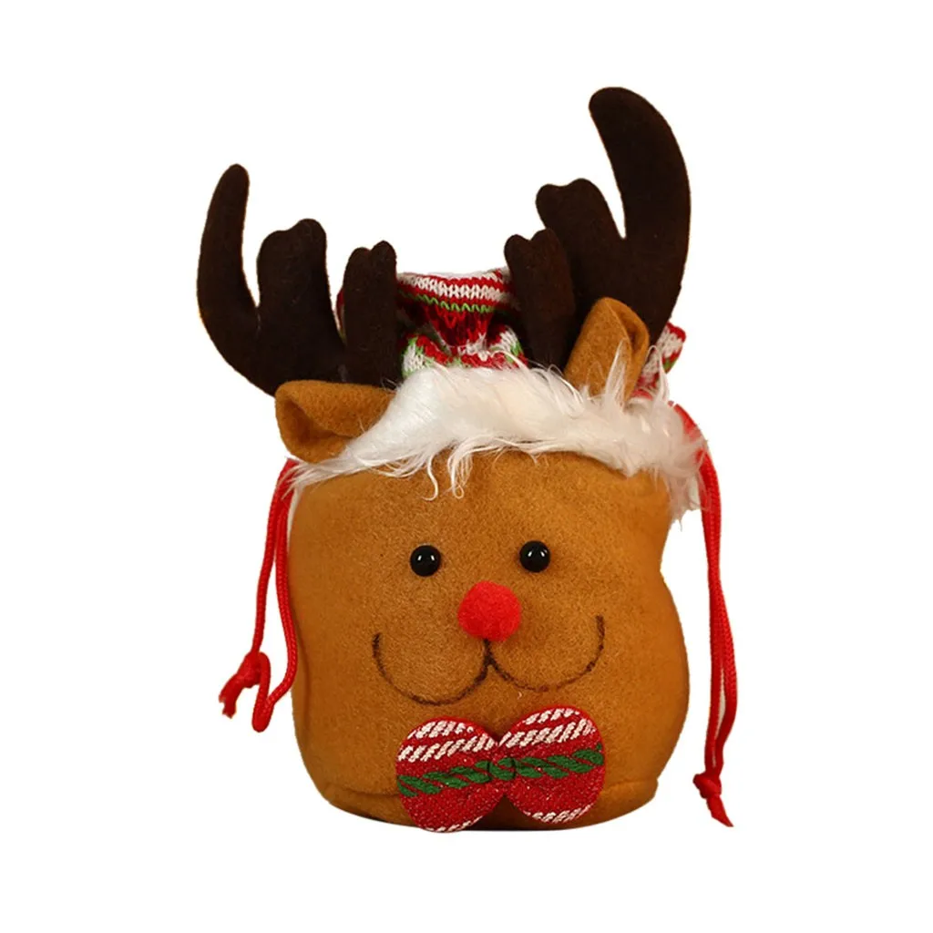 Рождественские чулки мини-сумка для хранения конфет Подарочная сумка Рождественские елочные украшения Regalos Navidad рождественские чулки для подарков Сумки