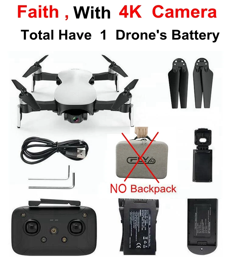 BestPrice CFLY Faith gps RC складной Дрон Квадрокоптер вертолет бесщеточный мотор с 5G 4K Wifi Fpv HD камера f11 pro - Цвет: faith 4k 1b no box