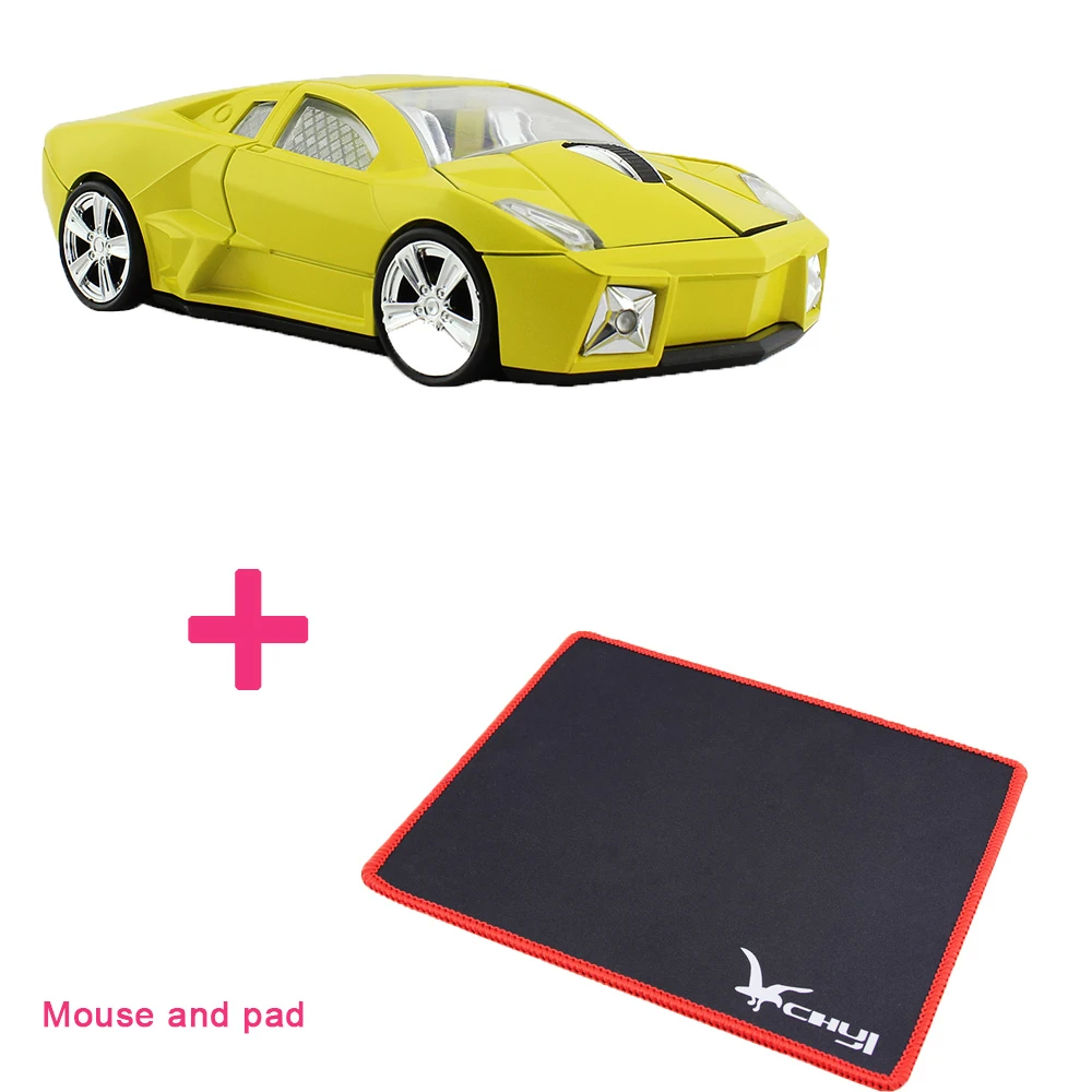 CHYI спортивные машинки USB флеш накопители Беспроводной Мышь 1600 Точек на дюйм