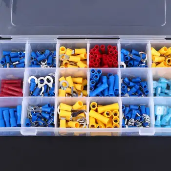

Cable Terminal Metal 360Pcs/Set Crimping Terminal Cable Tube Terminal Portable Colour Connection Splitter Connector Tools