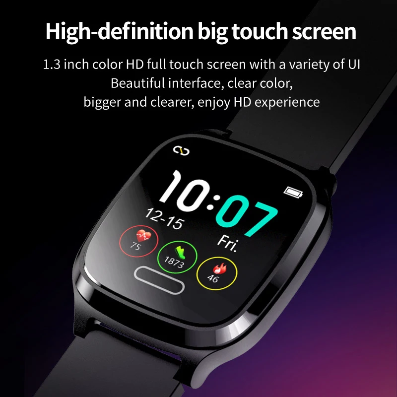 L8star R9 1 3 дюймов ips полностью умные часы с сенсорным экраном в реальном времени
