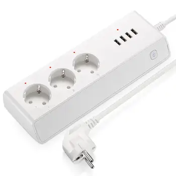 

Multifunction Smart Timing Phone Control Wifi Plug Power Socket for Echo Alexa Google Home European Regulations