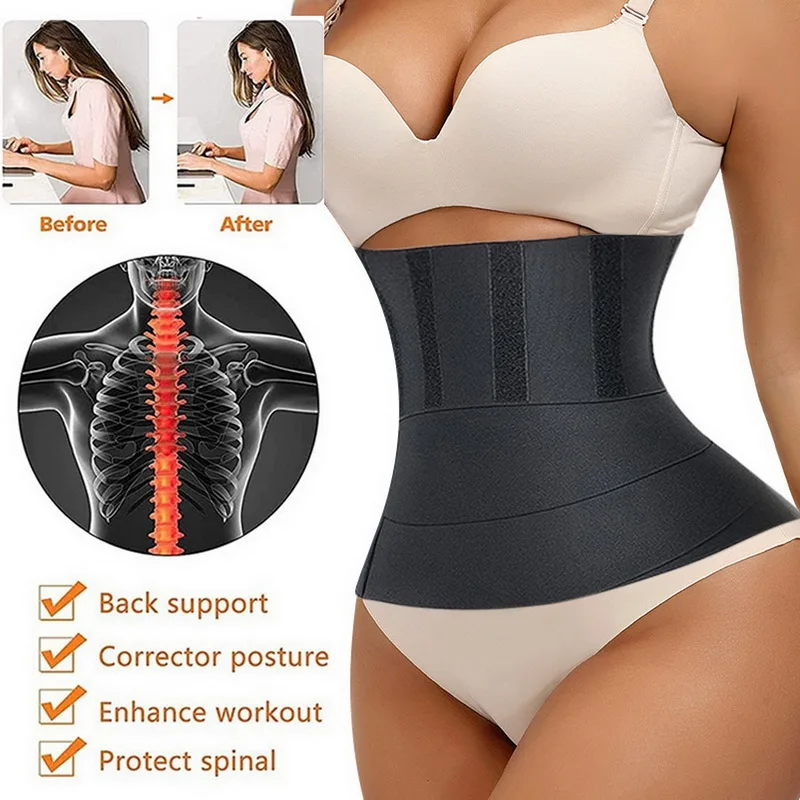 Waist Trainer Shaper Belt Slimming belt woman body shaper Tummy Wrap Waist belt Trimmer Belt Postpartum shaper Body Shaper belt backless shapewear