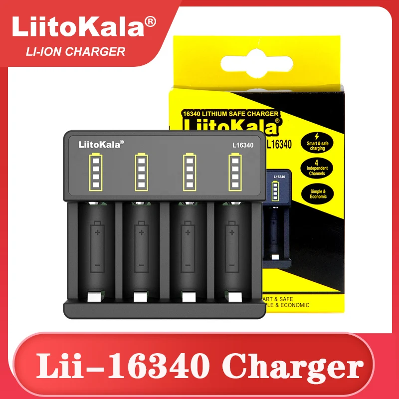 LiitoKala Lii-16340 Charger 3.7V 4.2V Rechargeable battery CR123A CR123 16340 Charger battery charger battery charger adapter
