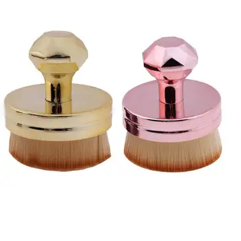 

Portable Make Up Brushes Single Push-Pull Seal Makeup Brush Flat Round Foundation Beauty Tools