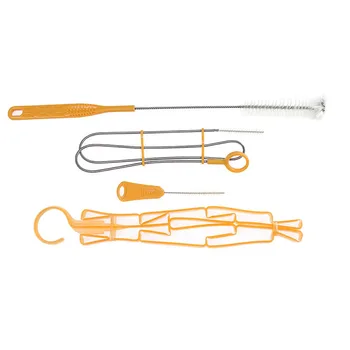 

Cleaning Kits For Water Bag 4 In 1 Cleaner Set Flexible Long Plastic Brush Small Brush Bite Valve Big Brush Collapsible Hanger