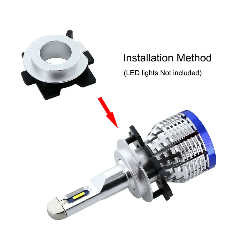 2 шт. H7 светодиодный автомобильный адаптер для фар базовый держатель Авто розетка для фары фиксатор для Opel Honda CRV Mazda 3/5/6/M3/M5/M6