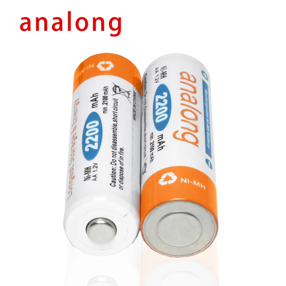 LCD display smart AA battery charger for AA/AAA rechargeable battery+16pcs 2200mAh Ni-MH AA AAA rechargeable batteries