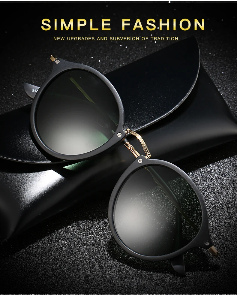 Солнцезащитные очки Polaroid, унисекс, круглые, ретро стиль, солнцезащитные очки, известный бренд, солнцезащитные очки, поляризационные, ретро стиль, женские, мужские
