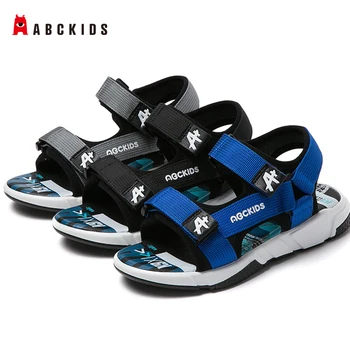 

ABCkids Summer Boys Leather Sandals for Baby Flat Children Beach Shoes Kids Sports Soft Non-slip Sole Casual Toddler Sandals