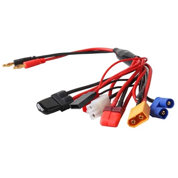 

Convert Lipo Charging Transfer Line 4.0mm Banana Connector To Female Tamiya Futaba RC Battery Multifunctional Adapter Cable Wire