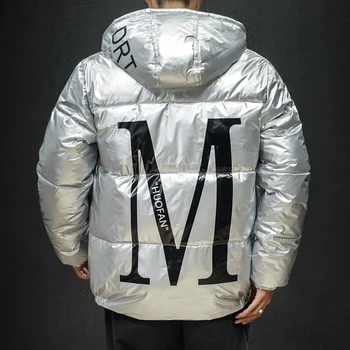 

2019 New Style Winter Jacket Men And Coat Peffer Parka Men Clothes For Men Hooded M Print Thick Winter M-5XL