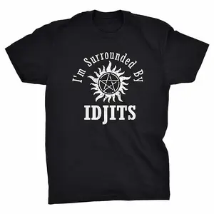 Supernatural Idjits Bobby Singer T-Shirt Funny Vintage Gift For Men Women