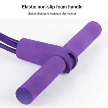 

Abdominal Device Puller Sports Elastic Rope Removable Four Tubes PVC Fitness Equipments Yoga Durable Muscle Training Equipment