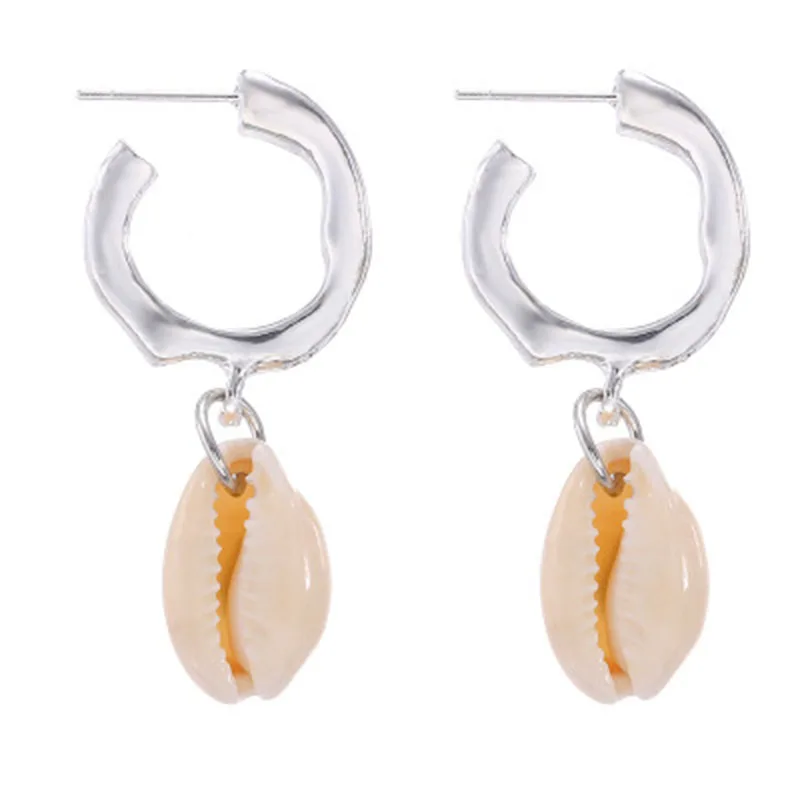 Fashion Shell Dangle Earrings Chic Alloy Statement  for Women Wedding Party Gifts Jewelry Shell Dangle Earrings