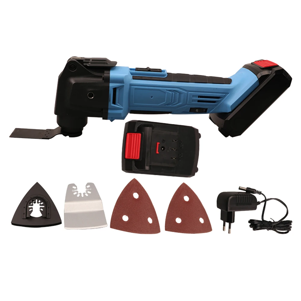 

20V Multi-functional Electric Cutter 6 Speeds Rotary Cutting Machine Wood Plastics Metal Cutting Saw Trimming Tool Kit
