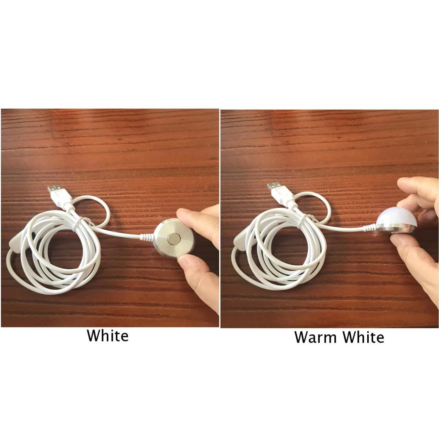 USB Powered LED Night Light Desk Book Reading Ceiling Lamp With Switch ON / OFF