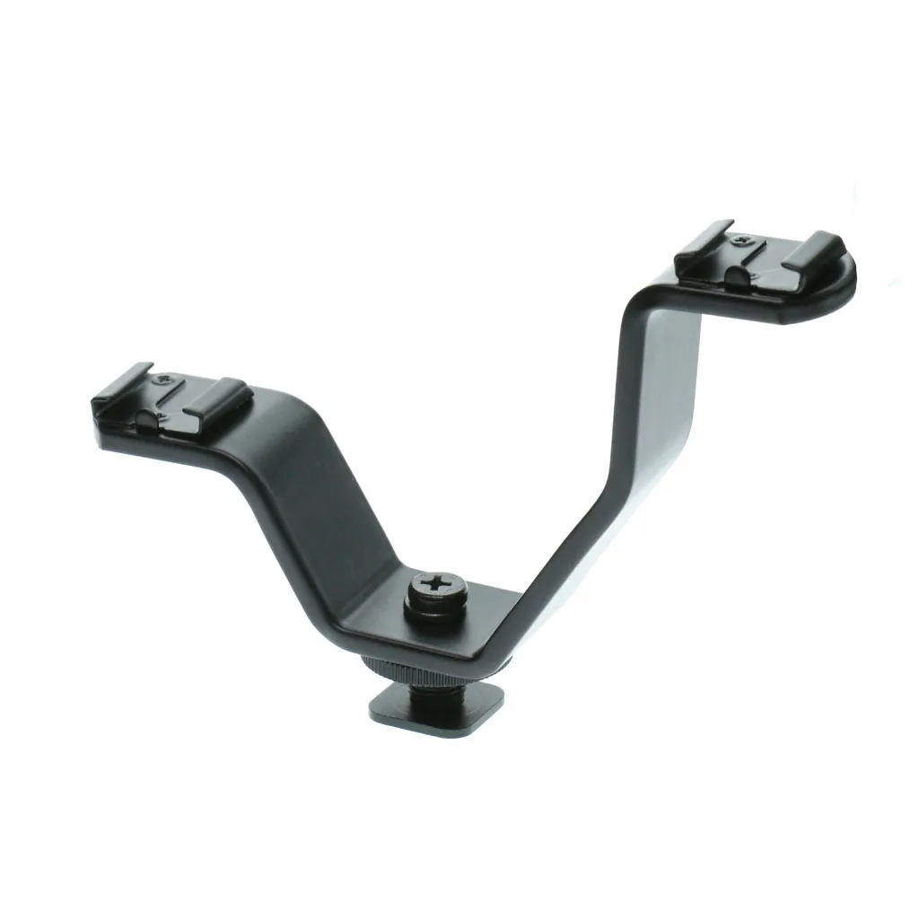 Multifunctional DSLR Camera Hot Shoe V -shape Mount Flash Bracket for LED Camera Microphone Universal Lamp Monitors - V-Type