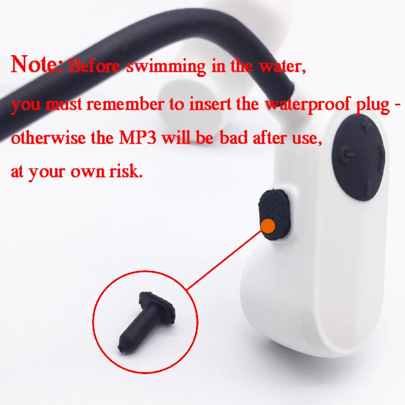 Music Players IPX8 Waterproof Swimming Bluetooth 5.0 and Mp3 Player Bone Conduction Headset Hifi Stereo Portable Usb