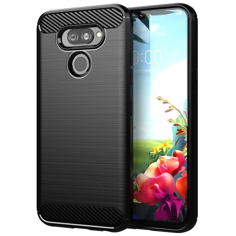 Противоударный чехол из углеродного волокна для LG K40S 6 1 дюйма защитный гибкий
