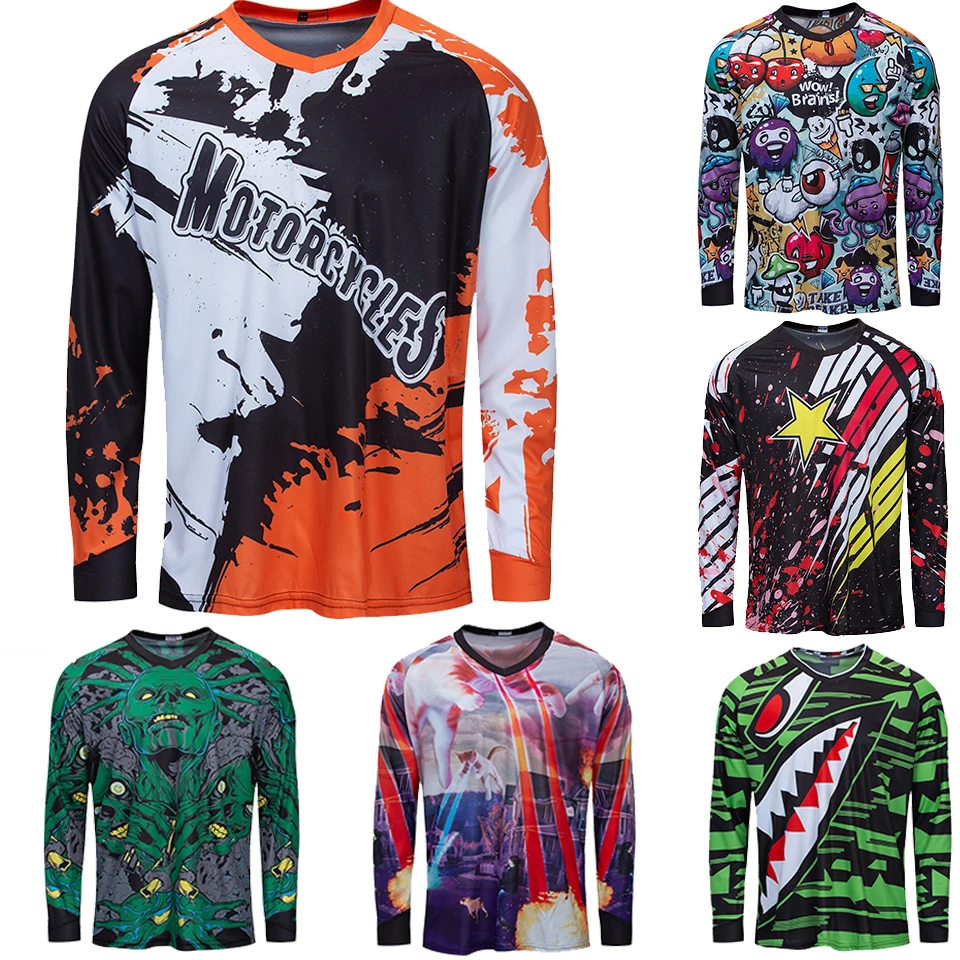 Джерси для мотокросса camiseta ropa mtb с длинным рукавом горного велосипеда dh mx