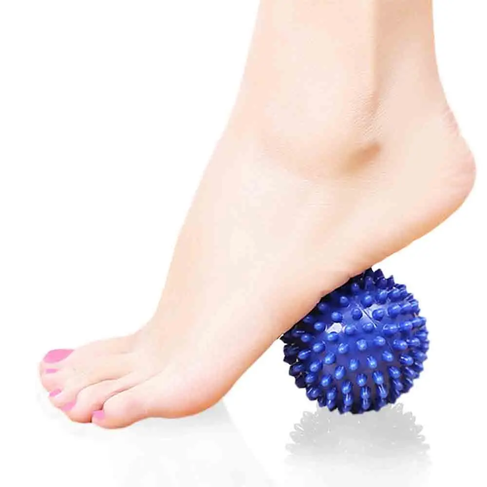 7 см ножной колючий Массажный мяч роликовый рефлексологический стресс облегчение для ладони ноги руки шеи назад тела для мужчин женщин